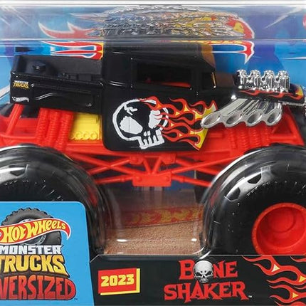 Hot Wheels Toy Monster Trucks, Oversized Die-Cast Bone Shaker in 1:24 Scale, Play Vehicle for Kids & Collectors