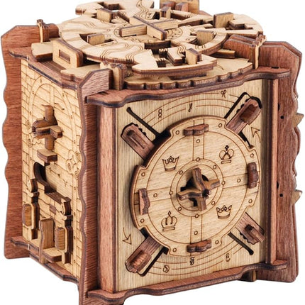 iDventure Cluebox - The Trial of Camelot - Escape Room Game - Puzzle Box - 3D Wooden Puzzle - sequential Puzzle - 3D Puzzles for Adults - Brain Teaser - Birthday Gift Gadget for Men - Money Box