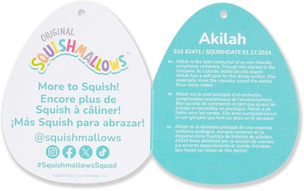 Squishmallows Original 16-Inch Akilah Blue Stingray - Official Jazwares Plush (Large)