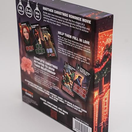 Another Christmas Romance Movie - a cozy Christmas board game for adults, families, and holiday parties featuring light gameplay and 84 custom frosted dice