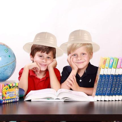 Super Z Outlet Safari Party Hats Plastic Jungle Theme Animals Explorer Pith Halloween Costume Toy for Kids