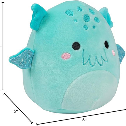 Squishmallows Original 5-Inch Theotto The Cthulhu - Official Jazwares Little Plush - Collectible Soft & Squishy Mini Stuffed Animal Toy - Gift for Kids, Girls & Boys