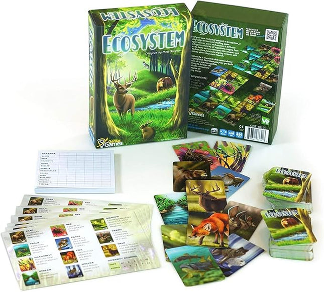 Ecosystem - A Family Card Game about Building Habitats | Learn about Animals, Ecology & Biodiversity for Kids, Adults, Families or the classroom! Fun Board Games for Environmental Science Class