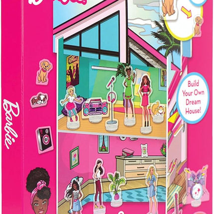 Barbie Dreamhouse Shrinky Dinks Kit – Shrink Art Activity Set with Pre-Cut Sheets, Colored Pencils and Keychains – Creative Craft Toy for Girls Ages 5+