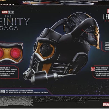 Marvel Legends Series Star-Lord Premium Electronic Roleplay Helmet with Light and Sound FX, Guardians of the Galaxy Adult Roleplay Gear
