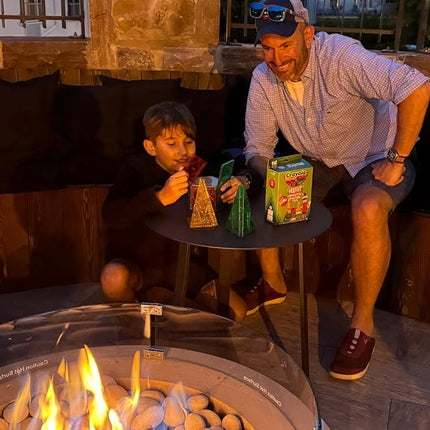 CreateOn Crayola Holiday Glitter Magnetic Tiles, Building Set for Kids, Magnetic Building Toys for Kids, STEM Travel Toys for Boys and Girls Ages 3+, 14-Piece Set (Holiday Glitter)