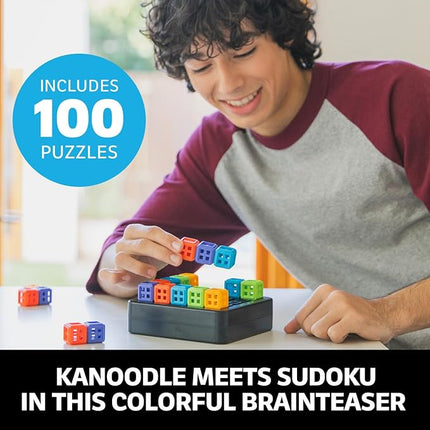 Educational Insights Kanoodle® SudoQube™ - 3D Brain Teaser Puzzle, Pocket Sudoku Game, Color Puzzles & Handheld Board Games for Travel, Gifts for Sudoku Lovers Including Kids, Teens & Adults Ages 7+