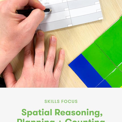 SimplyFun Trifusion – Visual Mapping Strategy Board Game for Kids, 2-4 Players, Ages 8 and Up – Spatial Reasoning, Pattern Recognition & Planning – 30 Min Playtime – STEM Board Game