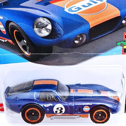 Hot Wheels - Shelby Cobra Daytona Coupe - HW Race Day 5/10 - HTF10 - Short Card - Gulf Design - Good Year - Mattel 2024-1:64