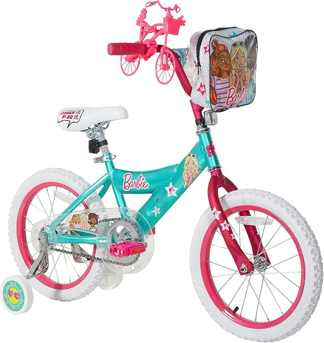 Dynacraft Barbie 12-18 Inch Girls BMX Bike for Age 3-9 Years - Fun and Stylish Design, Sturdy and Durable, Perfect for Kids Learning to Ride, Easy to Assemble, Ideal for Young Riders