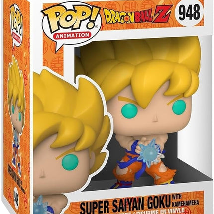 Funko Pop Animation: Dragon Ball Z - SS Goku with Kamehameha Wave Multicolor, 3.75 Inches - Collectable Vinyl Figure - Gift Idea - Official Merchandise - Toys for Kids & Adults - Anime Fans