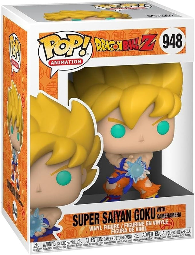 Funko Pop Animation: Dragon Ball Z - SS Goku with Kamehameha Wave Multicolor, 3.75 Inches - Collectable Vinyl Figure - Gift Idea - Official Merchandise - Toys for Kids & Adults - Anime Fans