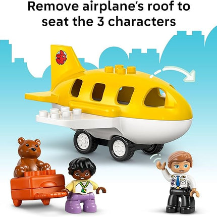 LEGO DUPLO Town First Time at The Airport Building Toy - Learning Play Set for Boys & Girls Ages 1.5+ - Little Ones Use Building Blocks to Explore Emotions - Toddler Gift Idea for Birthdays - 10443