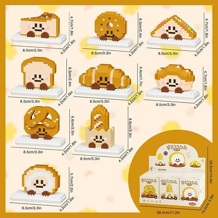 Nine Piece Set of Brain Building Blocks (9 Sets of Bread Building Blocks)