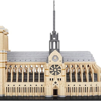 Building Blocks, Architecture Notre Dame de Paris Model Micro Mini Blocks Creative Building Blocks Set, 7380 PCS