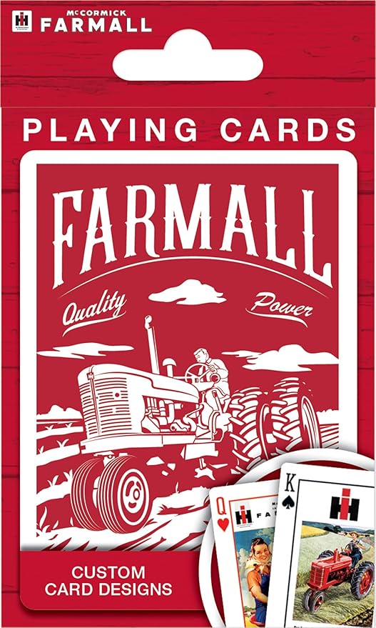 Masterpieces 92105: Farmall Case Ih - Playing Cards - Premium Quality, Educational, and Fun Activity for Kids and Families - Great Gift Idea for Holidays, Birthdays, and Everyday Playtime