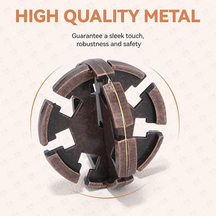 8 Pcs Brain Teaser Puzzles for Adults Teens - Wooden Puzzles 3D Puzzle Game Toys for Adults Teens - Metal Unlock Interlocking Puzzle Adult IQ Education Smart Toys