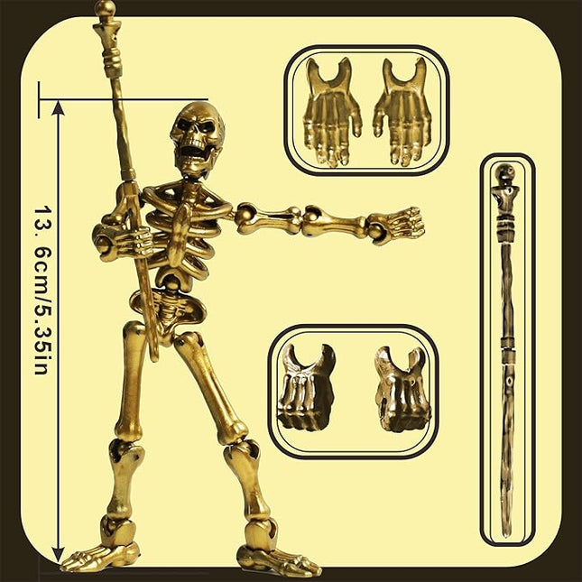 T13 Action Figure Set Titan 13 Medieval Knight Articulated Skeleton Figure Movable Dummy Robot Desktop Table Decoration