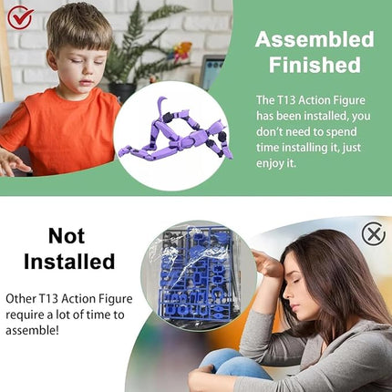 Large 7.8in T13 Action Figure Assembly Completed, 3D Printed T13, Titan 13 Dummy 13 Action Figure Lucky 13 Action Figure Collectors Desktop Decorations