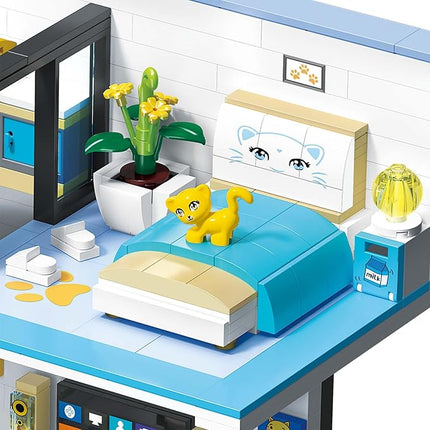 Friends House Building Block Set, Pets Collection Small Brick Model Set, Creative Mini Toy Building Sets, Children’s Day Birthday for Teens Kids Boys Girls 8+, 1235 PCS