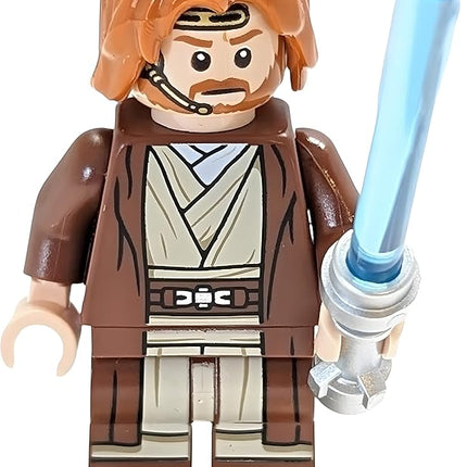 Lego Star Wars Mini Figure - Obi-Wan Kenobi with Lightsaber (Approximately 45mm / 1.8 Inch Tall)