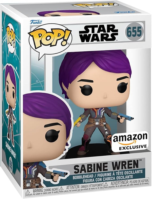 Funko POP! Star Wars: Ahsoka TV - Sabine Wren - Glow in The Dark - Collectable Vinyl Figure - Gift Idea - Official Merchandise - for Kids & Adults - TV Fans