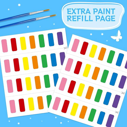 Paint with Water Coloring Books for Toddlers,Sea World Theme Mess Free Watercolor Painting Papers for Kids Water Color Paint Kit Art Craft Gift for Ages 1-3,4-8