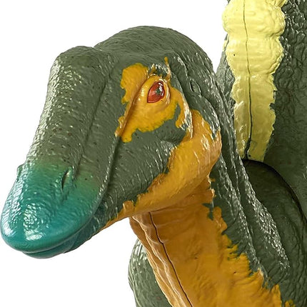 Jurassic World Toys Roar Attack Ouranosaurus Camp Cretaceous Dinosaur Figure with Movable Joints, Realistic Sculpting, Strike Feature & Sounds, Herbivore, Kids Gift 4 Years & Up