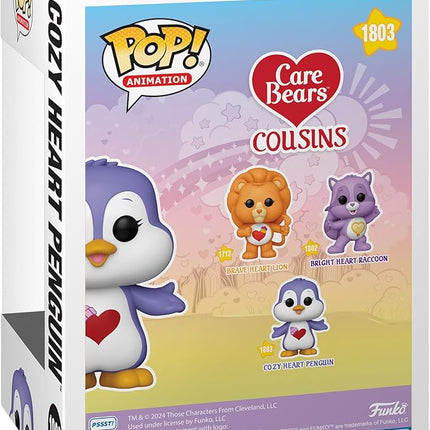 Funko Pop Animation: Care Bear Cousins - Cozy Heart Penguin - Care Bears - Collectable Vinyl Figure - Gift Idea - Official Merchandise - Toys for Kids & Adults - Cartoon/Animation Fans