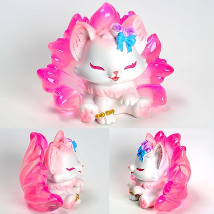 Cute Nine-Tailed Fairy Fox Mystery Box Blind Boxes Random Design Collectible Toy Figures Set for Desk Accessories Christmas Party Gifts Stocking Fillers