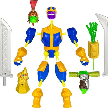 Avengers Marvel MixMashers Thanos Custom Mix-and-Match Deluxe Action Figure & Accessories, 5-Inch-Scale Super Hero Toys for Kids Ages 4+