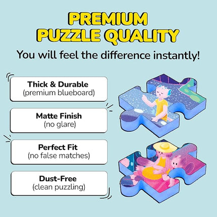 Odd Pieces Jigsaw Puzzles 1000 Pieces - Magic Mystery Story Secret Ending Puzzle - Perfect Game Night for Adults & Kids - Ocean Theme Challenging (Beyond The Kelp)