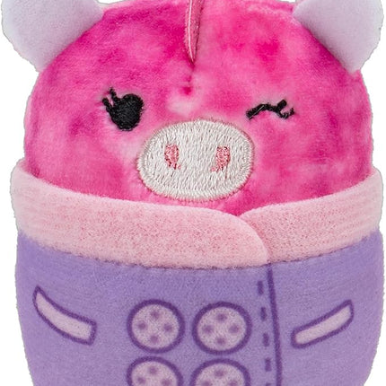 Squishville by Original Squishmallows Ski Chalet - Includes Four 2-Inch Skis, Snowboard, Snowman, Chair, Bed, and Playscene with Ski Slope - Amazon Exclusive