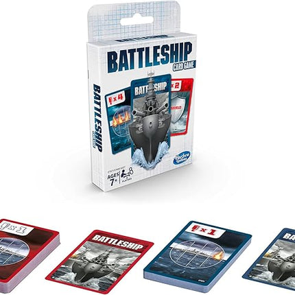 Hasbro Gaming Battleship Card Game for Kids, 2 Players Strategy Game Brown/a, Fun Summer Activities, Vacation Travel Essentials, Ages 7+