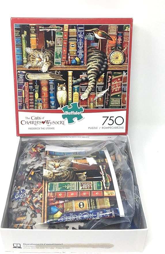 Buffalo Games - Charles Wysocki - Frederick the Literate - 750 Piece Jigsaw Puzzle For Adults -Challenging Puzzle Perfect for Game Nights - Finished Size is 24.00 x 18.00