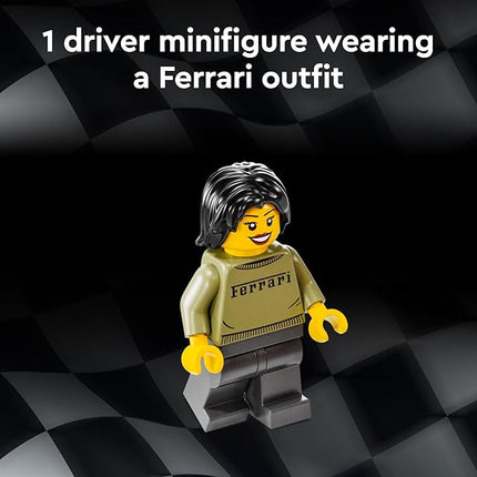 LEGO Speed Champions Ferrari F40 Supercar, Toy Car Model Building Set with Driver Minifigure, Collectible Ferrari Toy for Kids Ages 9 and Up, 76934