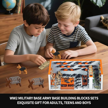 700 Piece Armory Building Set,WW2 Military Base Army Equipment Building Kit,STEM Battle Swat Team Toys,Weapon Pack Military Equipment Gear Sets,Christmas Birthday Gifts for Boys,Teens,Adults