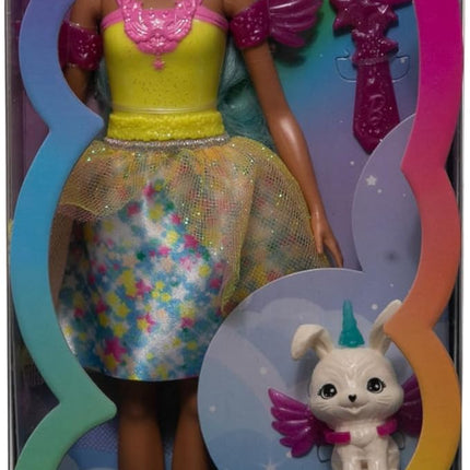 Barbie A Touch of Magic Doll & Accessories Set, Teresa Fashion Doll with Fantasy Outfit, Pet, Leash & Styling Pieces