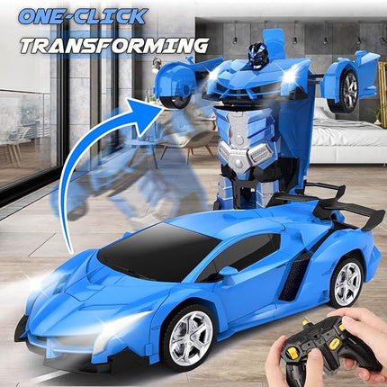 Transform Remote Control Car Toy for Kids 4-8, Remote Control Car for Boys 4-7, Transform Cars for Boys 4-6