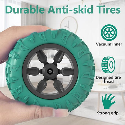 Remote Control Car, RC Stunt Double Sided 360° Rolling Rotating Rotation Cars, High Speed Off Road Racing Truck for 6 7 8-12 Year Old Boy Kids Toy (Green)