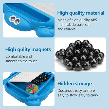 Upgraded Magnetic Chess Game Set,Magnet Board Games with 32 Magnetic Stones,Strategy Game,Family Game Party Game for Kids and Adults