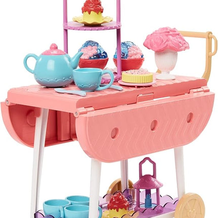 Barbie Tea Party Playset for Preschoolers, My First Tea Party Playset and Accessories, Preschool Toys and Gifts, Tea Party with 18 Storytelling Pieces, Two Plush Items, from 3 Years, HMM65