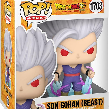 Funko Pop! Animation: Dragon Ball Super: Super Hero - Son Gohan (Beast) with Chase, (Style May Vary)