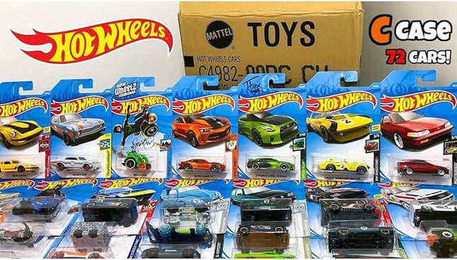 Mattel Hot Wheels 72 Count Random Case Basic Die-Cast Toy Cars