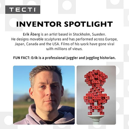 Kinetic Building System - Cubes with Seismic Moves - Consists of 3-Dimensional Interconnected Cubes - Build Over 50 Dynamic Structures - by Fun in Motion Toys