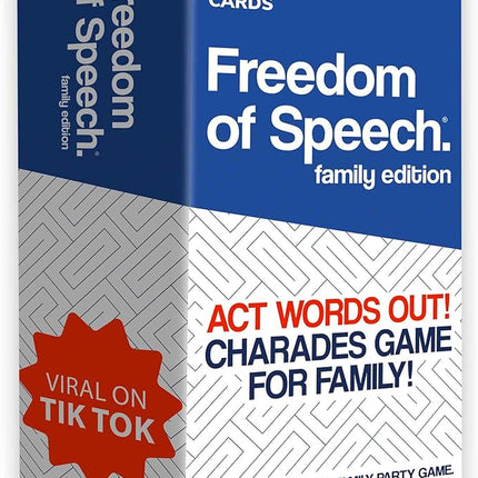 QUOKKA Freedom of Speech Card Board Game - Family Edition - Fast-Paced | Guess The Word | Easy to Play - Party Game for Game Night