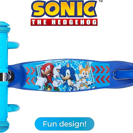 Voyager - Self Balancing Kick Scooter with Light Up Wheels, Extra Wide Deck, 3 Wheel Platform, Foot Activated Brake, 75 lbs Limit, Kids & Toddlers Girls or Boys, for Ages 3 and Up