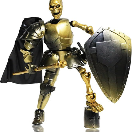 T13 Action Figure Set Titan 13 Medieval Knight Articulated Skeleton Figure Movable Dummy Robot Desktop Table Decoration