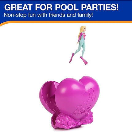 SwimWays Barbie Dive N’ Surprise, Swimming Pool Accessories & Kids Pool Toys, Pool Party Supplies, Barbie Toys for Kids Ages 5 & Up