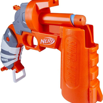 Nerf Fortnite Flare Dart Blaster, Break-Open Dart Loading, Includes 3 Nerf Mega Darts That Whistle Through The Air, Pull-Down Priming Handle
